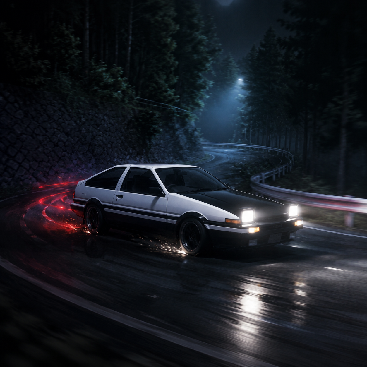 AE86 Touge Battle